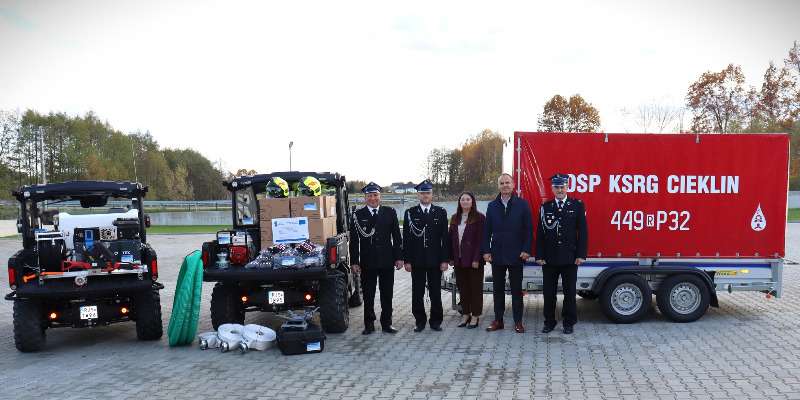 Nowy sprzęt dla jednostek OSP KSRG Cieklin i Dębowiec Nowy sprzęt dla jednostek OSP KSRG Cieklin i Dębowiec