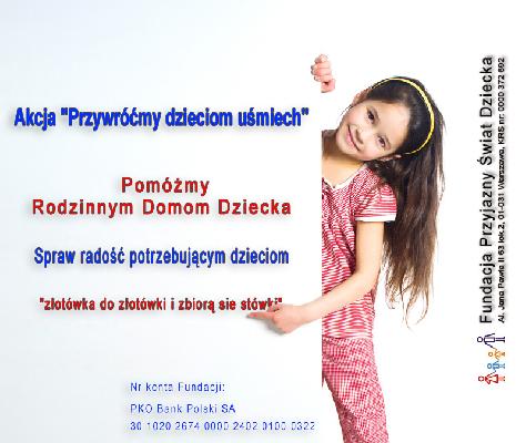 Przywracaj dzieciom uśmiech i zdobądź odtwarzacz mp3