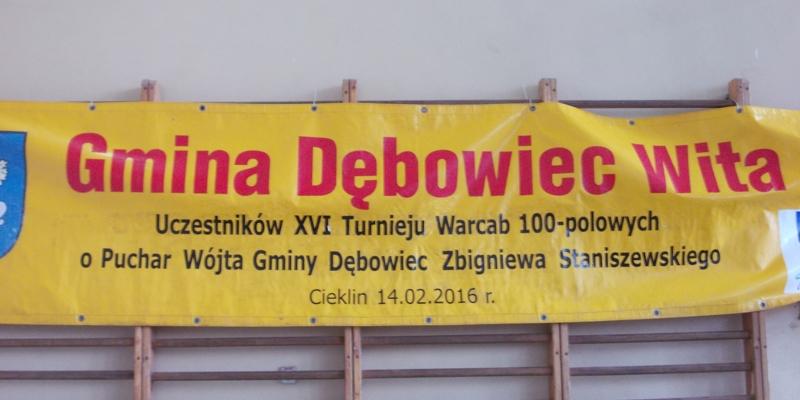 XVI Turniej Warcab 100-polowych o Puchar Wójta Gminy Dębowiec