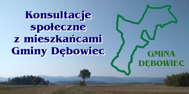 Konsultacje społeczne  z mieszkańcami Gminy Dębowiec