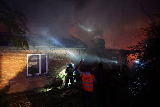 Pożar domu jednorodzinnego w Cieklinie