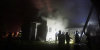 Pożar w Dobryni - dwie osoby nie żyją