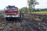 Pożar łąk i ściernisk w Pagórku