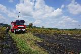 Pożar łąk i ściernisk w Pagórku