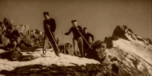 Trening drużyny narciarskiej przed zawodami FIS - 1938