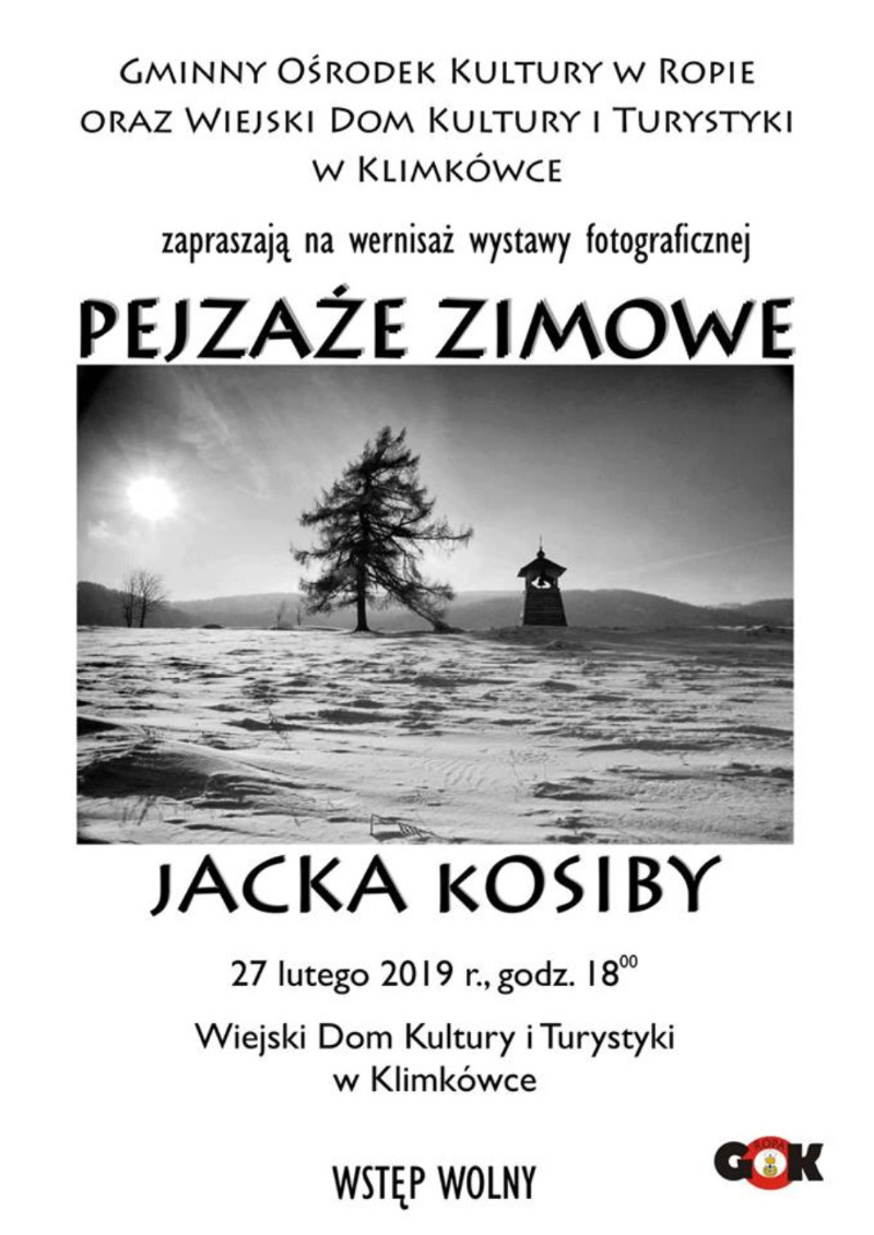 Wernisaż wystawy fotograficznej Jacka Kosiby „Pejzaże zimowe”