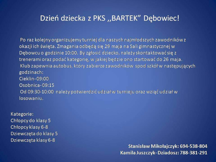 Dzień dziecka z PKS „Bartek” Dębowiec