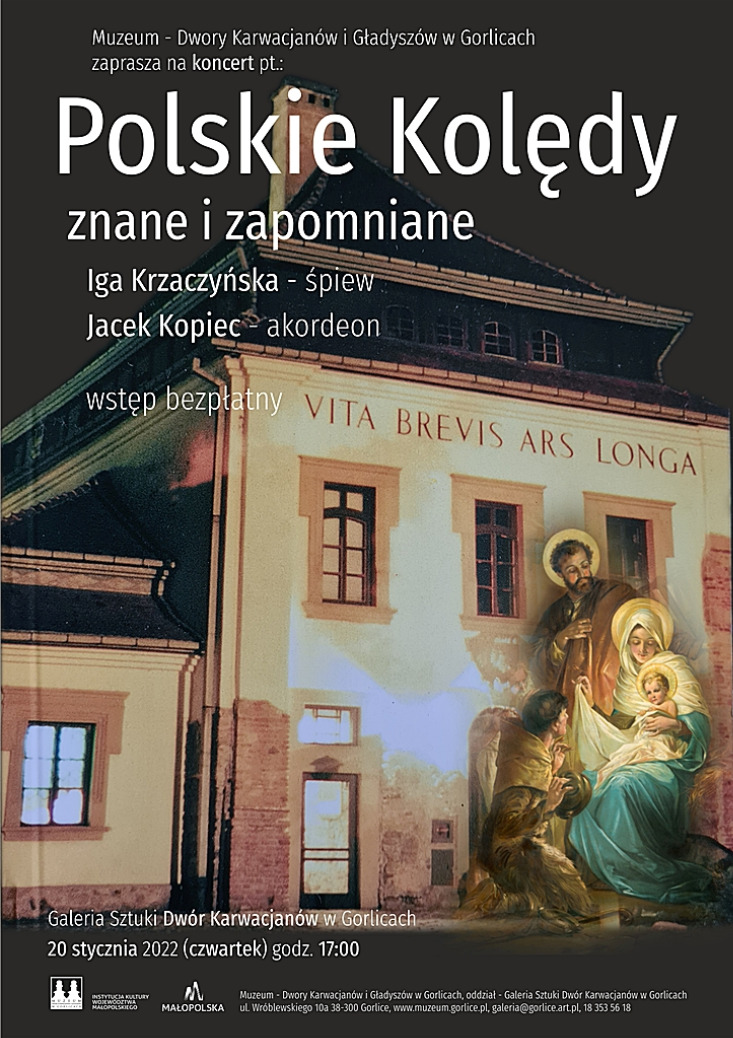 „POLSKIE KOLĘDY – ZNANE I ZAPOMNIANE” – koncert - Iga Krzaczyńska wokal, Jacek Kopiec akordeon