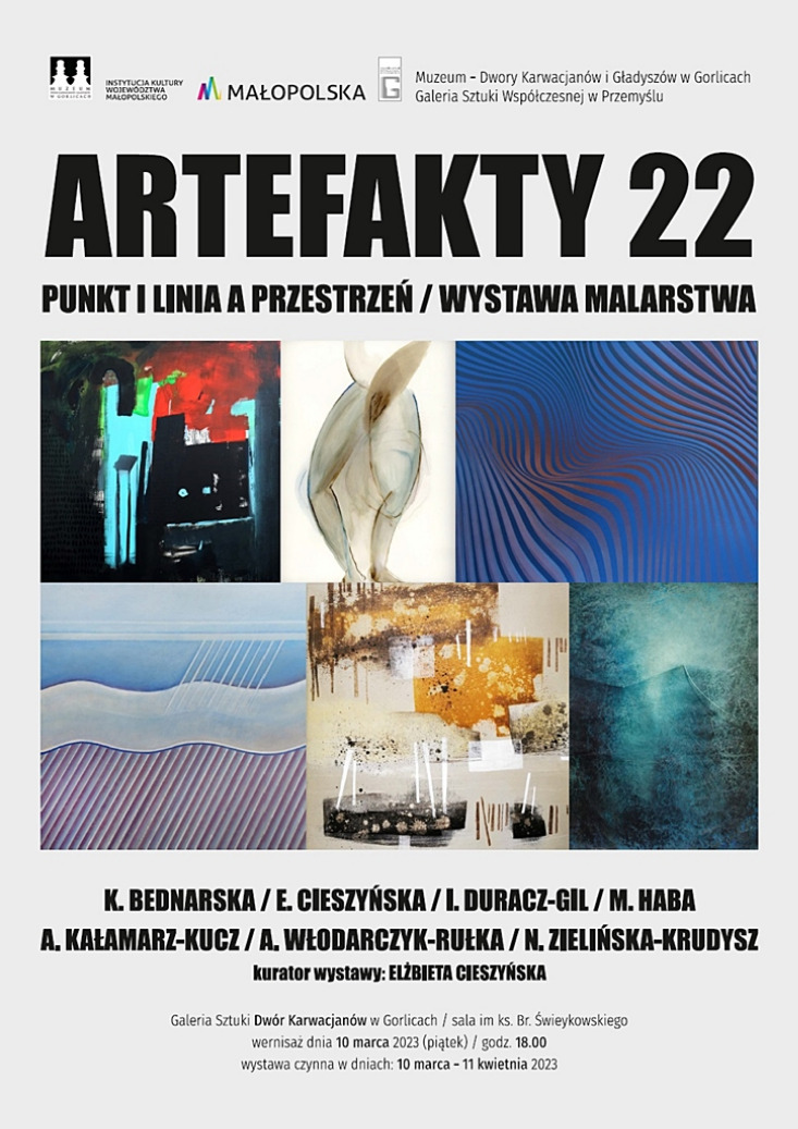 ARTEFAKTY 22 - PUNKT I LINIA A PRZESTRZEŃ / WYSTAWA MALARSTWA