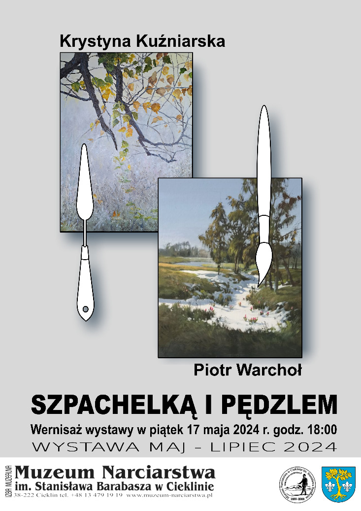 Szpachelką i pędzlem - wystawa malarstwa Krystyny Kuźniarskiej i Piotra Warchoła