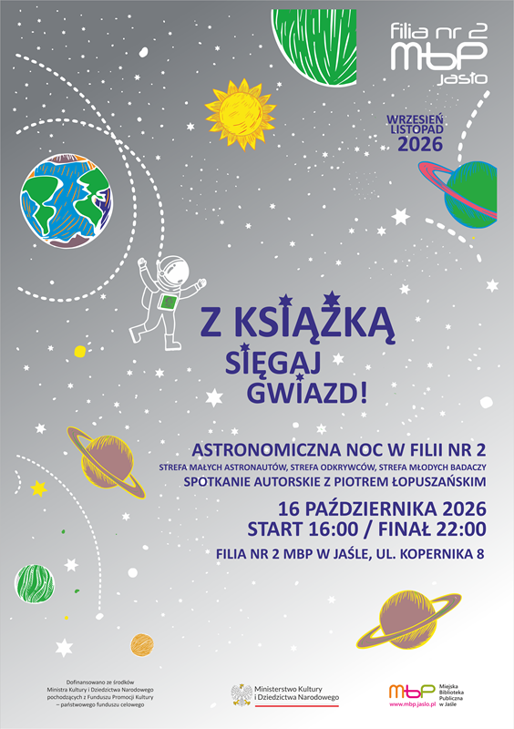 Astronomiczna noc w bibliotece ⁄zapowiedź⁄