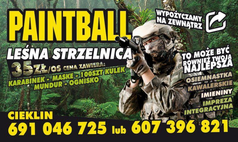 Wypożyczalnia sprzętu do gry w paintball