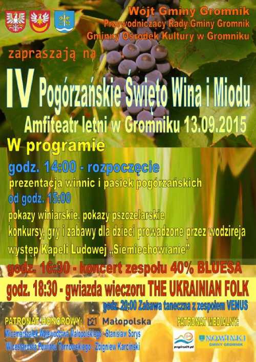 Pogórzańskiego Święta Wina i Miodu - Gromnik