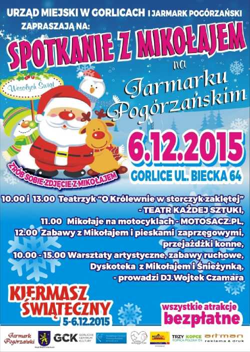 Spotkanie z Mikołajem i Kiermasz Świąteczny - Gorlice