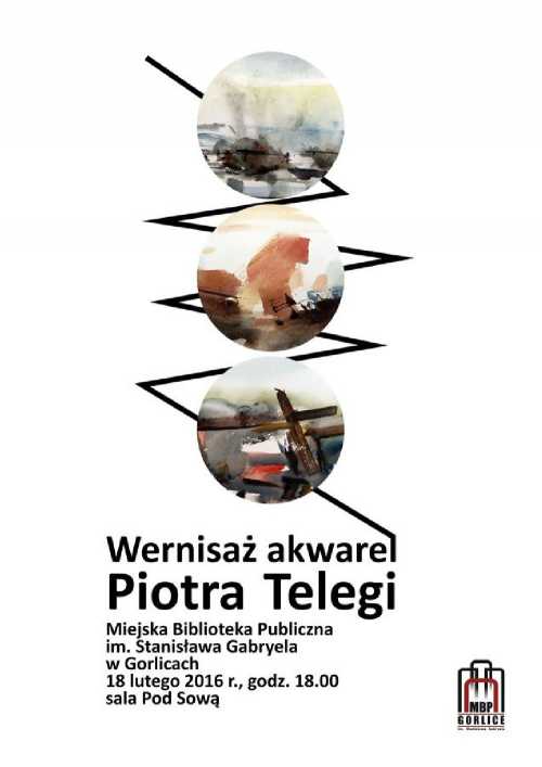 Wernisaż akwarel Piotra Telegi