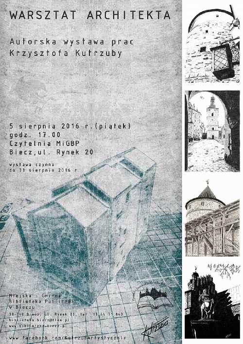 Warsztat architekta - wystawa prac Krzysztofa Kutrzuby