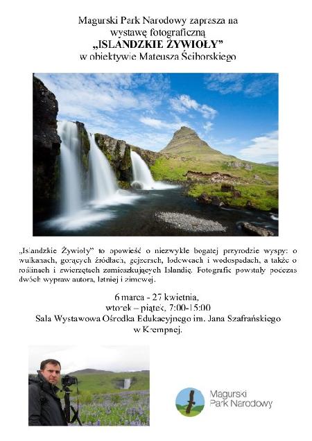 Zapraszamy na wystawę „Islandzkie żywioły”