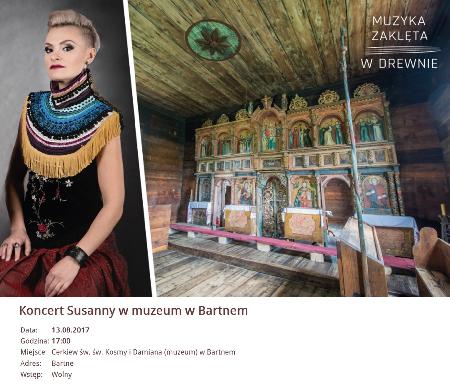 Koncert Susanny w muzeum w Bartnem