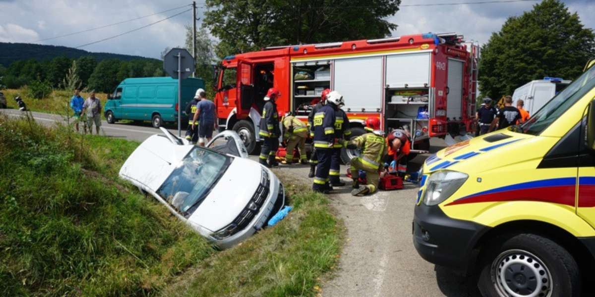 Wypadek na drodze JasłoFolusz