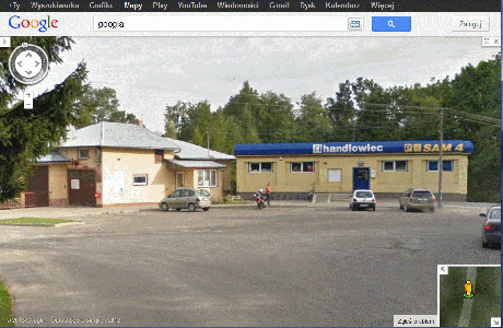 Zwiedzaj Cieklin na Mapach Google Street View
