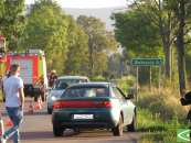 Wypadek samochodowy na drodze Jasło-Foluszu
