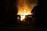 Pożar budynku gospodarczego w Cieklinie. Zwierzęta uratowane