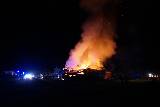 Pożar budynku gospodarczego w Cieklinie. Zwierzęta uratowane
