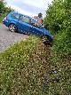 Wypadek samochodu osobowego w Cieklinie - droga zablokowana