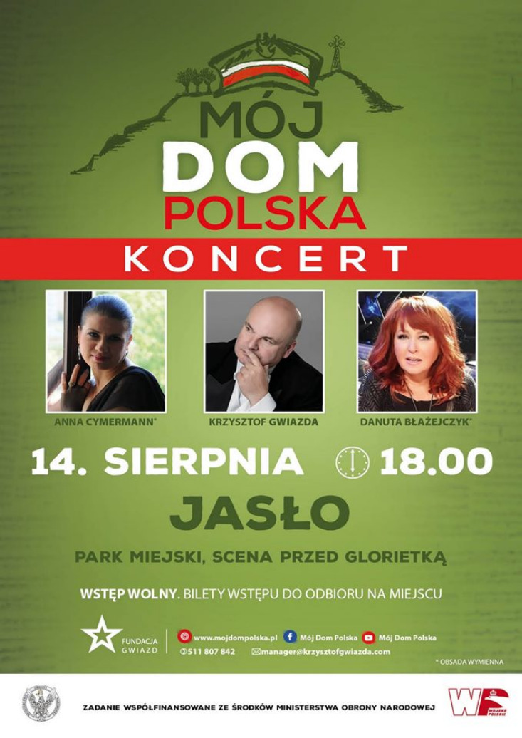 Koncert „Mój dom Polska” w Parku Miejskim