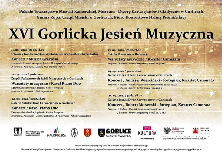 XVI GORLICKA JESIEŃ MUZYCZNA / PLAN KONCERTÓW