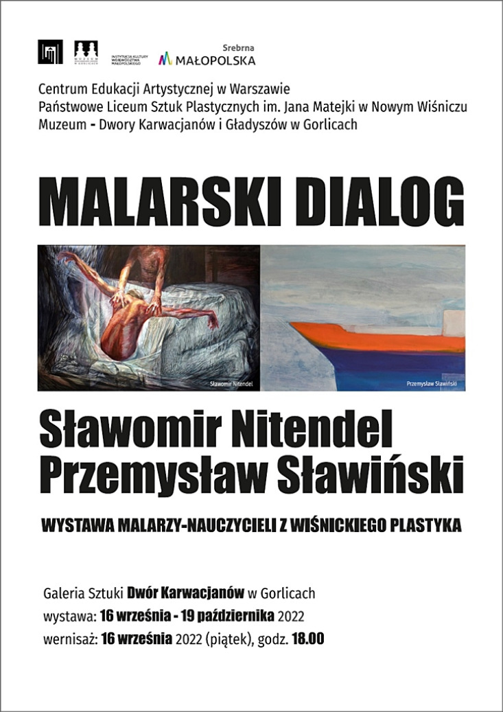 „MALARSKI DIALOG” / WYSTAWA Malarzy-nauczycieli z Wiśnickiego Plastyka