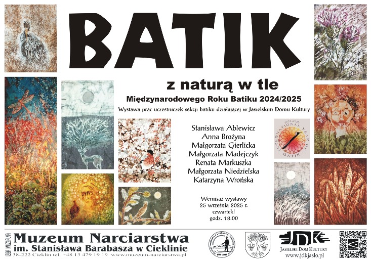 „BATIK z naturą w tle” - wystawa w Muzeum Narciarstwa w Cieklinie