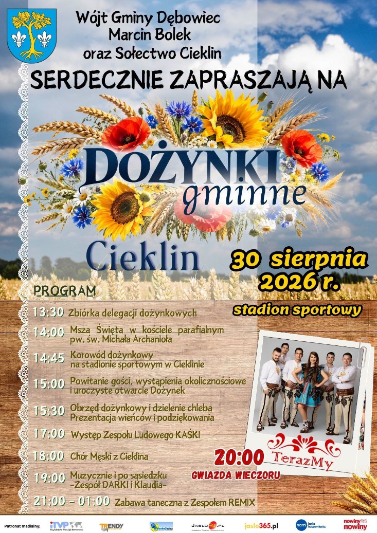 Dożynki Gminne - Cieklin 2026 Dożynki Gminne - Cieklin 2026