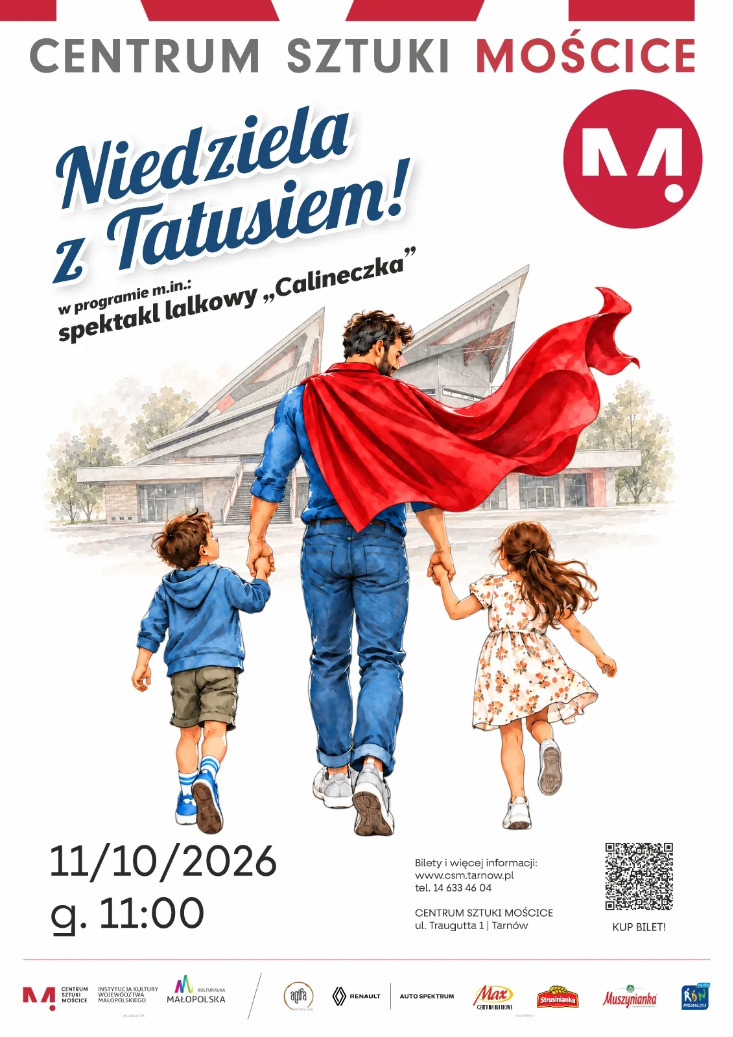 Niedziela z Tatusiem ze spektaklem lalkowym „Calineczka” w Centrum Sztuki Mościce
