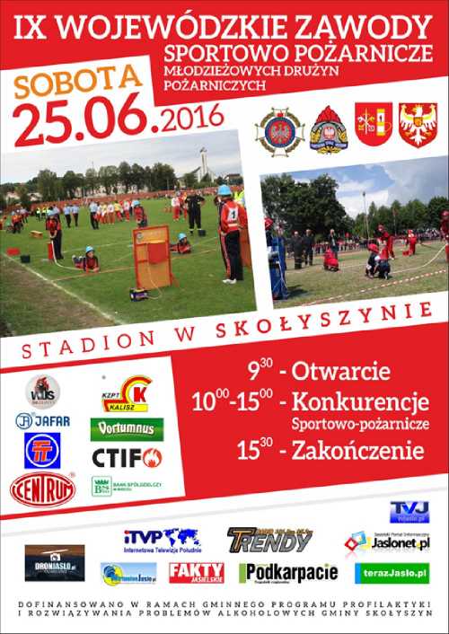 IX Wojewódzkie Młodzieżowe Zawody Sportowo-Pożarnicze w Skołyszynie