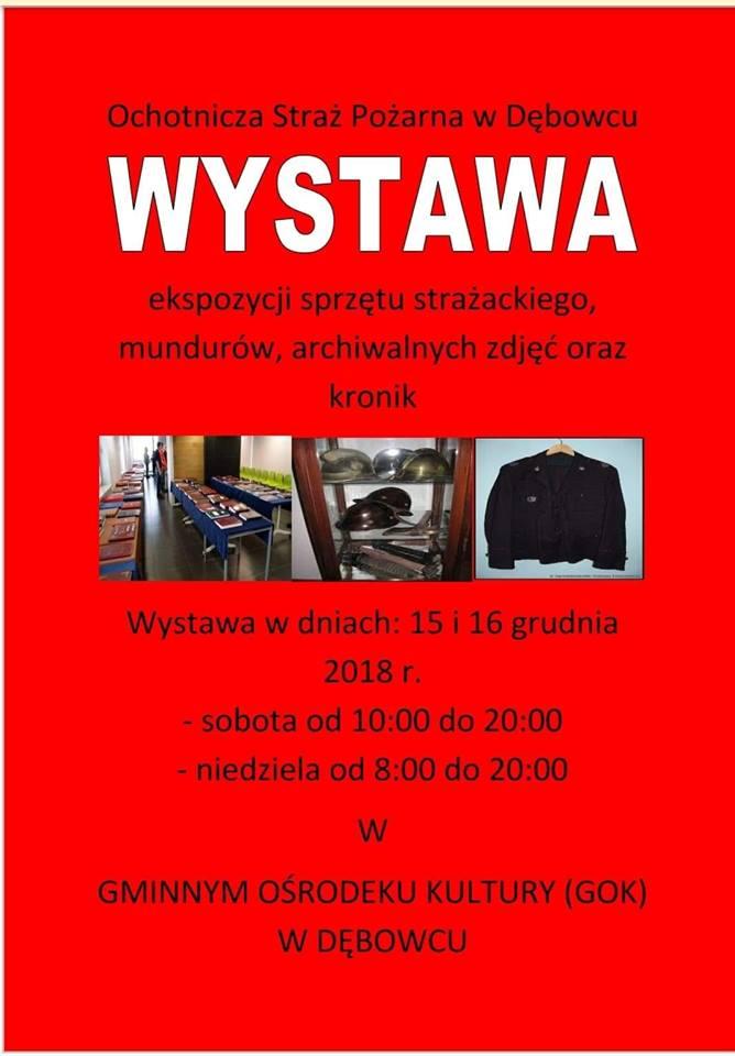 Wystawa sprzętu strazackiego - Dębowiec