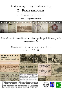 Zaproszenie na wystawę pt. „Cieklin i okolica w dawnych publikacjach prasowych”