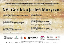 XVI GORLICKA JESIEŃ MUZYCZNA / PLAN KONCERTÓW