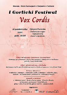 I GORLICKI FESTIWAL VOX CORDIS - festiwal muzyki rozrywkowej