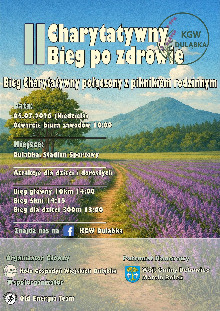 II Charytatywny Bieg po Zdrowie już w lipcu