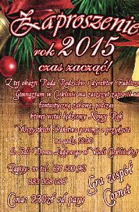 Czas zacząć rok 2015 – zaproszenie na Sylwestra w Woli Cieklińskiej