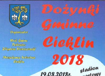 Dożynki Gminne - Cieklin 2018