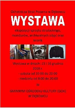 Wystawa sprzętu strazackiego - Dębowiec